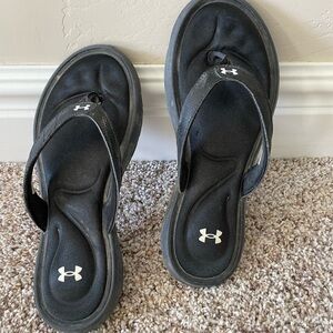 Women’s Under Armour Marbella sandals. Black. Women’s size 9.0. Like new.